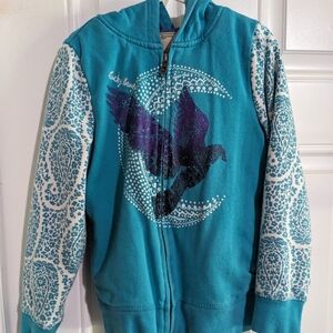 Lucky Brand girls lined full-zip hoodie size 7/8